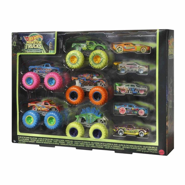 HCB57 Monster Trucks Karanlıkta Parlayan Araçlar, Hot Wheels Monster Trucks - Mattel ürün görseli