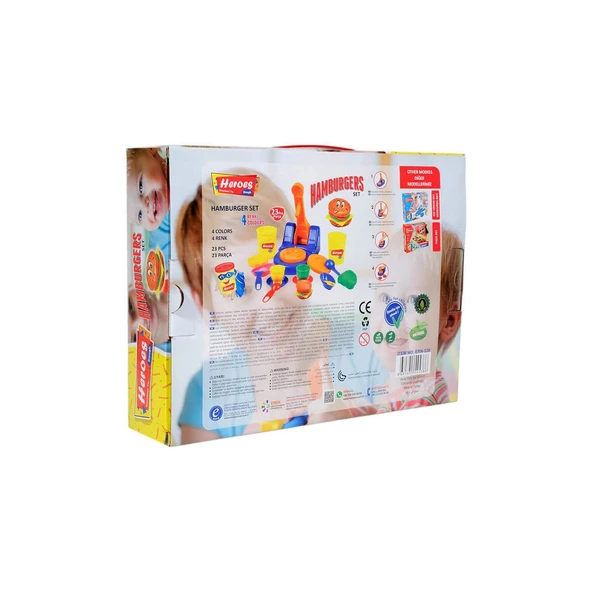 ERN-538 HEROES HAMBURGER OYUN HAMURU SETİ - Resim 3