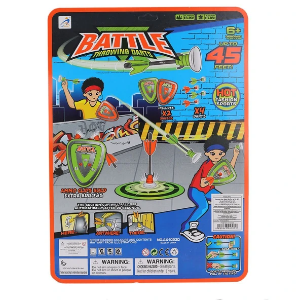 4305 SUN-YFN-DART-BATTLE THROWİNG 2 HEDEFLİ 4 OKLU DART - 2