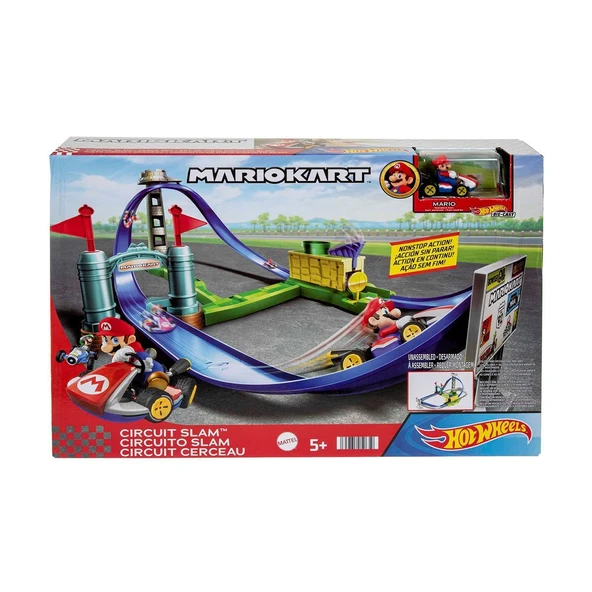 HGK59 HW Mario Kart Keskin Dönüşler Pist Seti /Hot Wheels ürün görseli