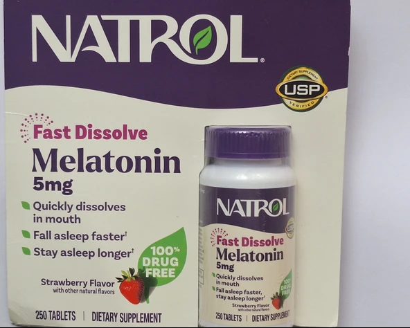Natrol Fast Dissolve Melatonin 5 mg 250 tb ürün görseli