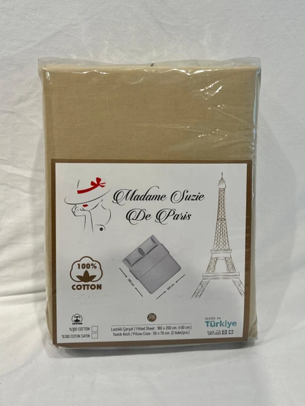 Madame Suzie Çift Kişilik Poplin Çarşaf Seti - 5