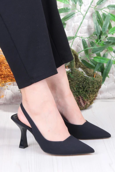 Fort 35809 Ceyn Saten Önü Kapalı Arkası Açık Topuklu Kadın Ayakkabı ürün görseli