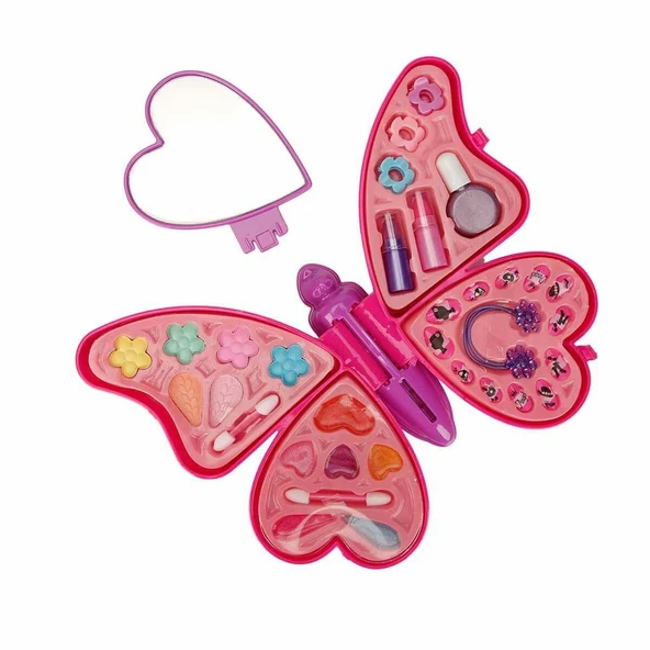 2603 Kelebek Şekilli 4 Katmanlı Makyaj Güzellik Seti -Sunman - Resim 2