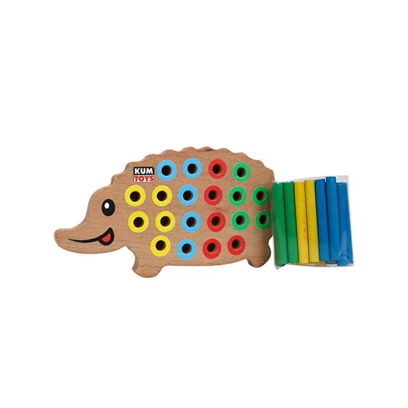 KM5655 Ahşap Kirpi Bultak -Kumtoys - Resim 2