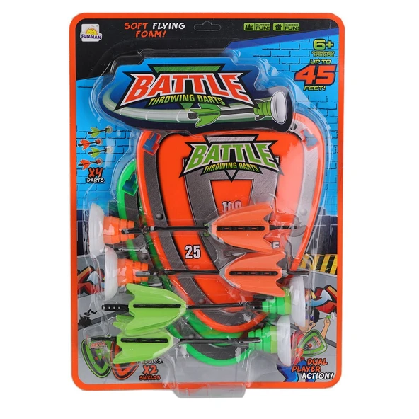 4305 SUN-YFN-DART-BATTLE THROWİNG 2 HEDEFLİ 4 OKLU DART - 2