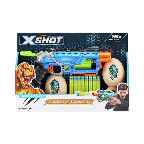4860 X Shot Sünger Atan Dino Attack Striker Silah -Sunman ürün görseli