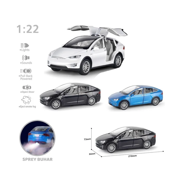 HCL-511A Çek Bırak 1:22 Sesli Ve Işıklı Buharlı Tsl Metal Araba -Vardem Oyuncak - Resim 3