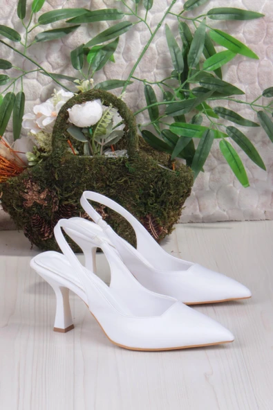 Fort 35809 Ceyn Cilt Önü Kapalı Arkası Açık Topuklu Kadın Ayakkabı - Resim 5