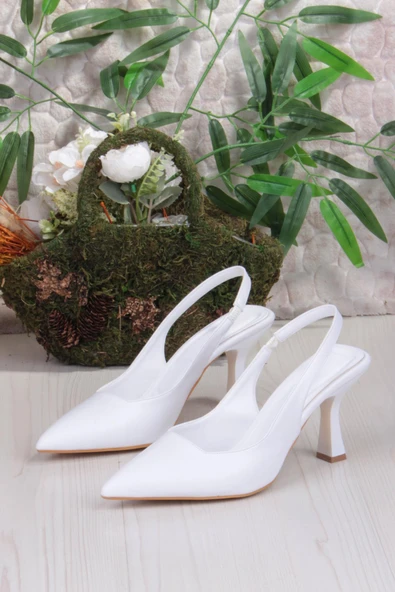 Fort 35809 Ceyn Cilt Önü Kapalı Arkası Açık Topuklu Kadın Ayakkabı - Resim 6