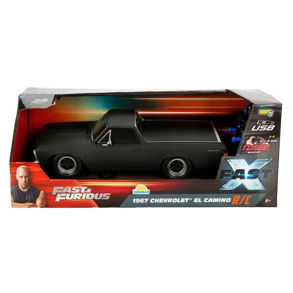 8429 1:16 Fast & Furious 1967 Chevrolet El Camino USB Şarjlı Uzaktan Kumandalı Araba ürün görseli