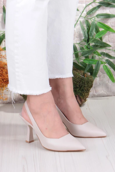 Fort 35809 Ceyn Cilt Önü Kapalı Arkası Açık Topuklu Kadın Ayakkabı - Resim 10