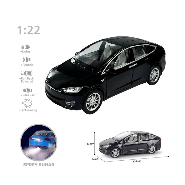 HCL-511A Çek Bırak 1:22 Sesli Ve Işıklı Buharlı Tsl Metal Araba -Vardem Oyuncak - Resim 2