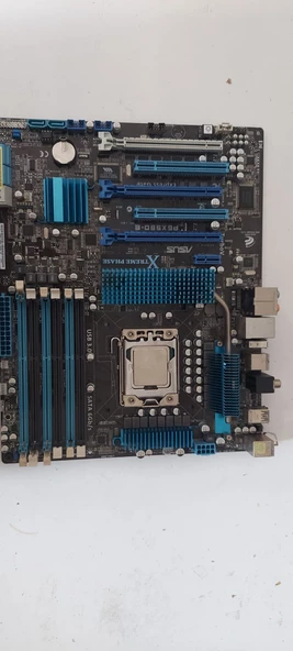 Asus ATX DDR3 Intel x58 Socket 1366 SATA (6Gb/s) USB 3.0 Motherboard P6X58D-E ANAKART 2.EL KULLANILMIŞ - 1