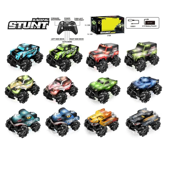 SYR-666-842CA-3-4-5-6-7CA  Kumandalı Şarjlı Stunt 4X4 Işıklı Araba ürün görseli