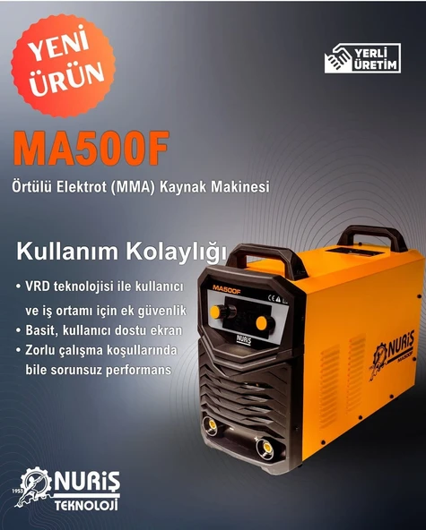 Nuriş MA500F 500 A İnverter Kaynak Makinesi - Resim 2