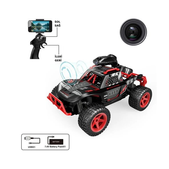 SYR-666-764WA Kumandalı Şarjlı Kameralı Off Road Araba -Vardem Oyuncak - Resim 3