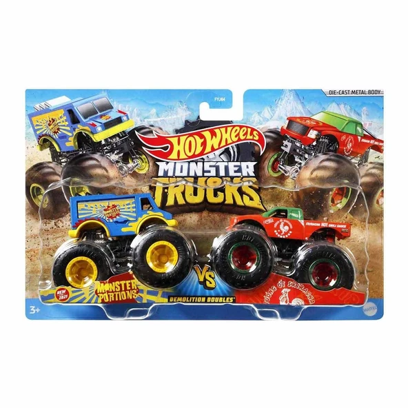 FYJ64 Hot Wheels Monster Trucks Güçlü İkili 1:64 Arabalar ürün görseli