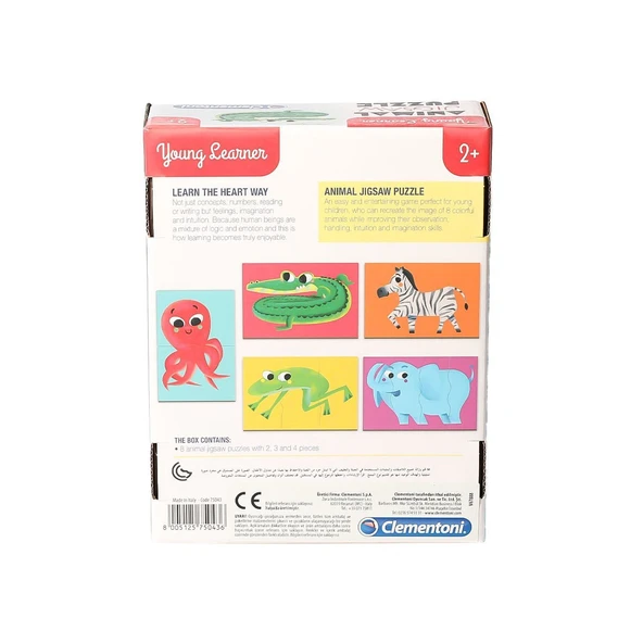 75043TR Young Learner - Sevimli Hayvanlar Yapboz +3 yaş - Resim 2
