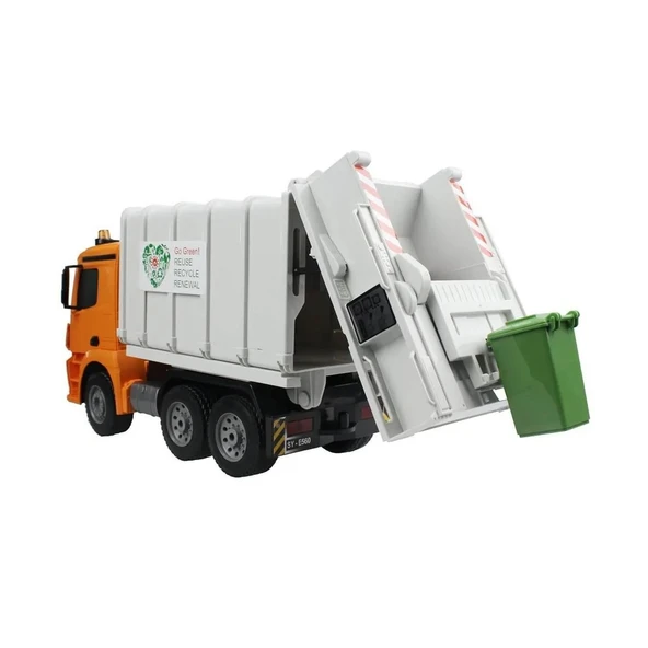 E560-003  Kumandalı Şarjlı Çöp Kamyonu 1:20  -Vardem - Resim 3