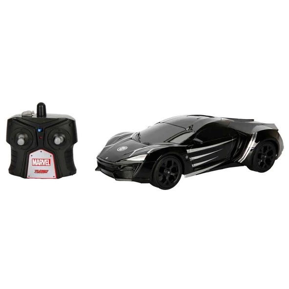 7037 Kumandalı 1:16 Avengers Black Panther Lykan Hypersport Araba - Resim 2