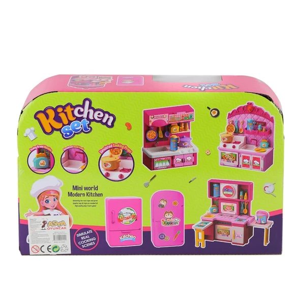 22282-YQL132-3 Mutfak Oyun Seti -Asya Oyuncak - Resim 2