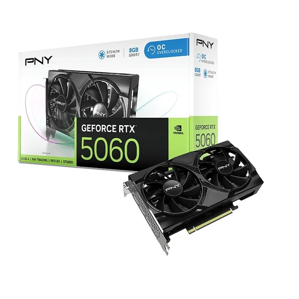 PNY RTX 5060 OC 8GB GDDR7 128Bit (VCG50608DFXPB1-O) Ekran Kartı ürün görseli 1