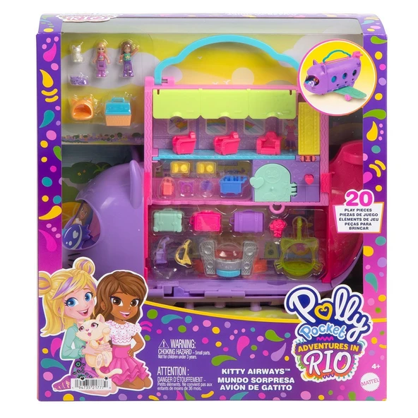 HWP19 Polly Pocket Adventures in Rio Uçak Oyun Seti ürün görseli