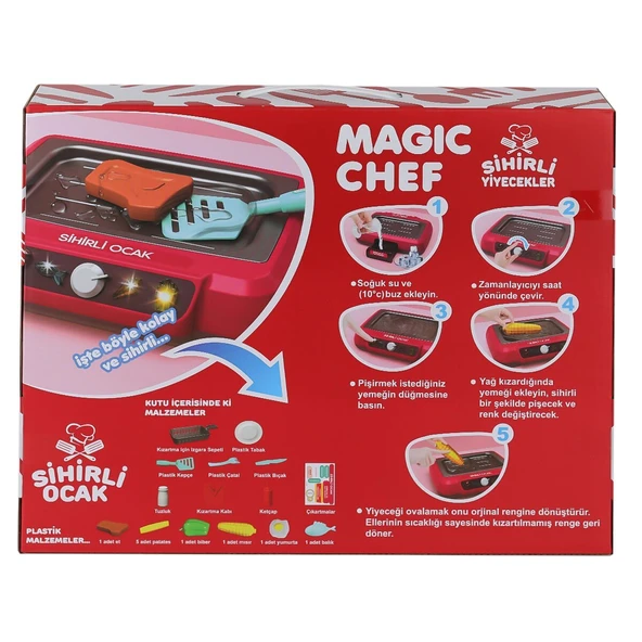 2A550 Magic Chef Barbekü Ocak Seti -Limon Oyuncak - Resim 2