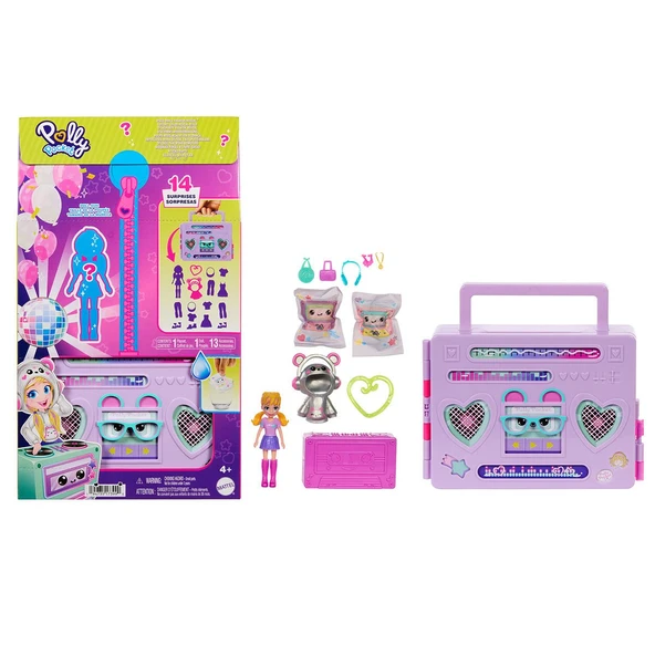 HRD65 Polly Pocket Radyo Temalı Moda Eğlencesi Oyun Seti - Resim 2