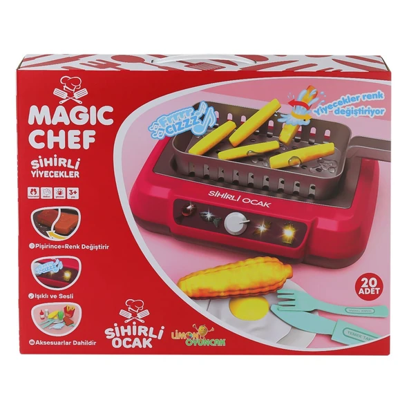 2A550 Magic Chef Barbekü Ocak Seti -Limon Oyuncak ürün görseli
