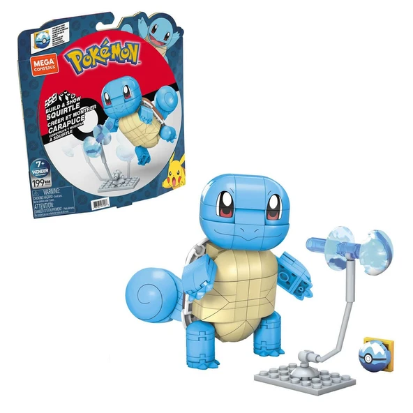 GYH00 MEGA™ Pokémon™ Squirtle - Yap ve Oyna Figürler 199 parça +7 yaş - Resim 2