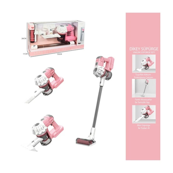 LS8803C Dikey Elektrik Süpürgesi  Pembe - Resim 3