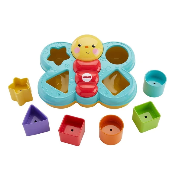 CDC22 Fisher-Price® Şekil Eşleştirme Arkadaşı Kelebek / Sıralama ve Şekil Ayırma Oyuncakları - Resim 3