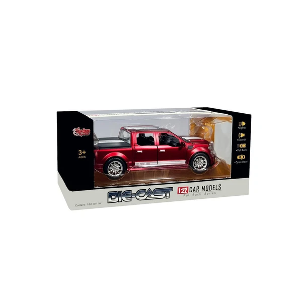 HCL-903 Çek Bırak 1:22 Sesli Ve Işıklı Arazi Metal Pikap -Vardem Oyuncak ürün görseli