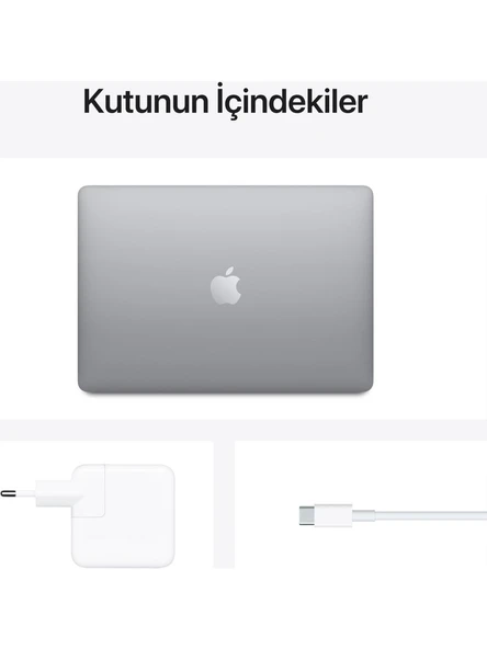 Apple MacBook Air M1 Çip 8GB 256GB SSD macOS 13" QHD Taşınabilir Bilgisayar Uzay Grisi MGN63TU/A - 6