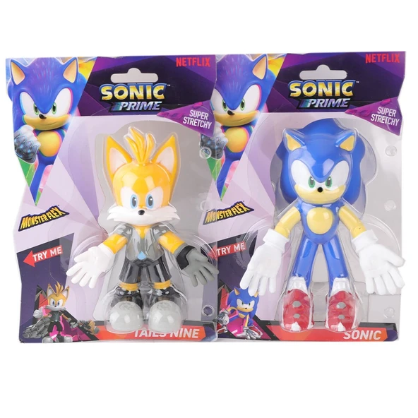89317 SUN-DMX-FİGÜR-STRECH MONSTERFLEX SÜPER ESNEK SONİC PRİME SONİC 4A - Resim 4