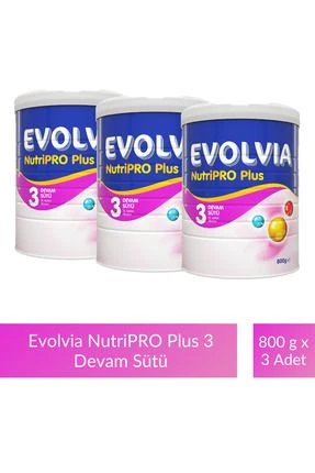 Evolvia Nutripro Plus 3 Devam Sütü 800 gr-3 Adet ürün görseli