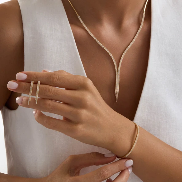 Su Yolu Set Sarı Altın İki Sıra