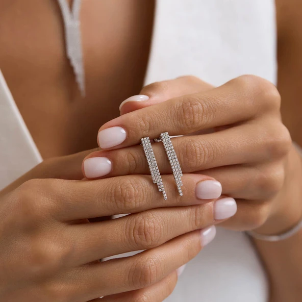 Su Yolu Set Beyaz Altın Üç Sıra - 3