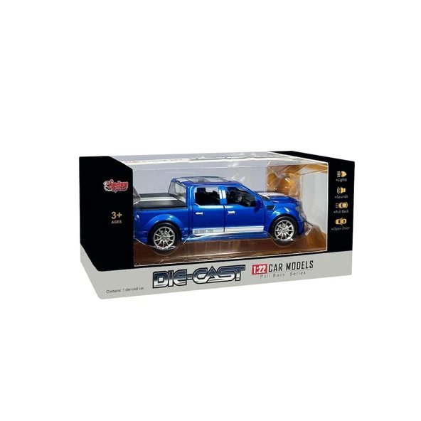 HCL-903 Çek Bırak 1:22 Sesli Ve Işıklı Arazi Metal Pikap -Vardem Oyuncak - Resim 3