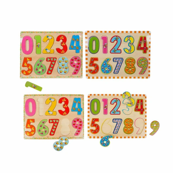 5215 -Wooden Puzzle Numbers 10 Parça - Resim 4
