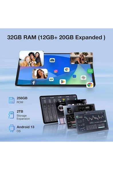 Doogee T20 Ultra Tablet 12 Inch,klavyeli 32gb 256gb Sim Kartlı (4.5G) Klavye Dahil - 2