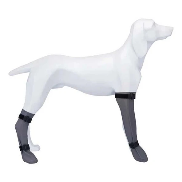 Trixie Köpek Çorabı Su Geçirmez 1 Adet XL 12cm 45cm Gri
