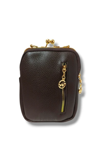 Tuana 230-25 Baskı Deri Omuz Askılı Çapraz Kadın Çanta - 3