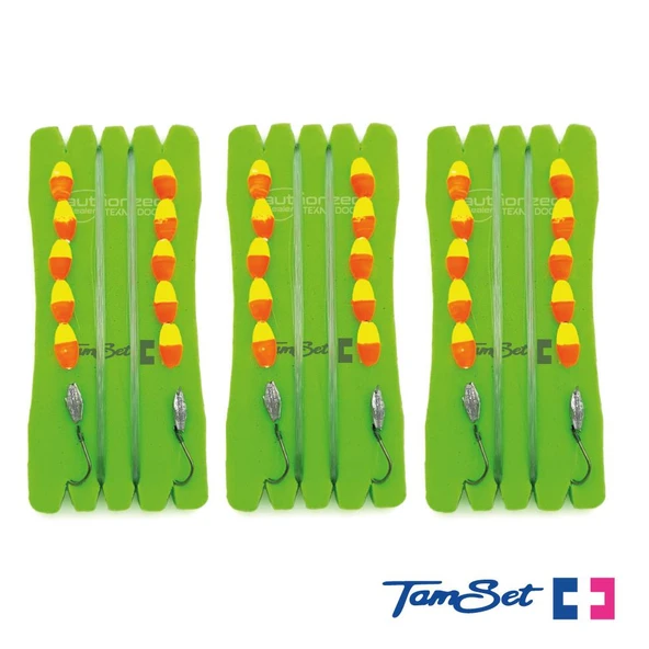 TAMSET Tek İğneli Alabalık Hazır Olta Takımı 3ad