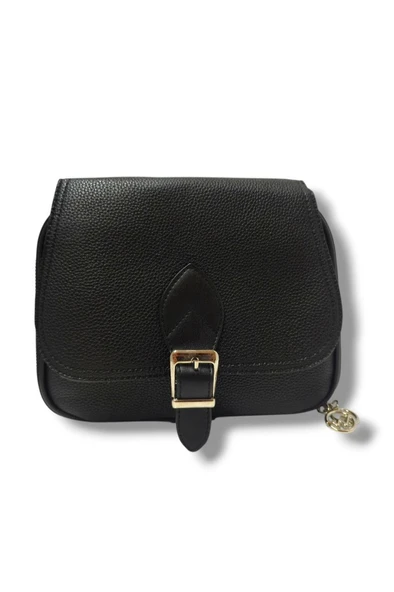 Tuana 205-25 Baskı Deri  Kemer Tokalı Omuz Askılı Kadın Çanta - 7