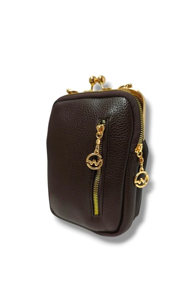 Tuana 230-25 Baskı Deri Omuz Askılı Çapraz Kadın Çanta - 2