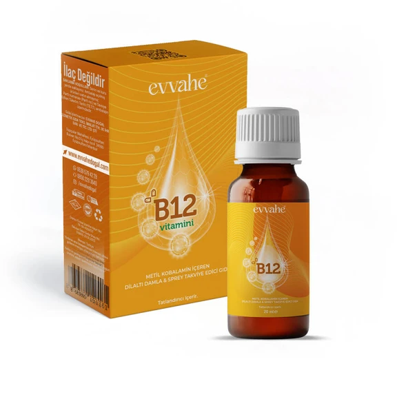 Evvahe Doğal B12 Vitamini 20ml - 1