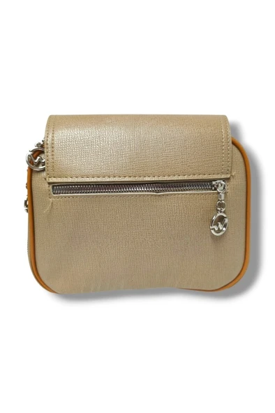 Tuana 210-25 Deri Yazı Desenli Omuz Askılı Kadın Çanta - 3